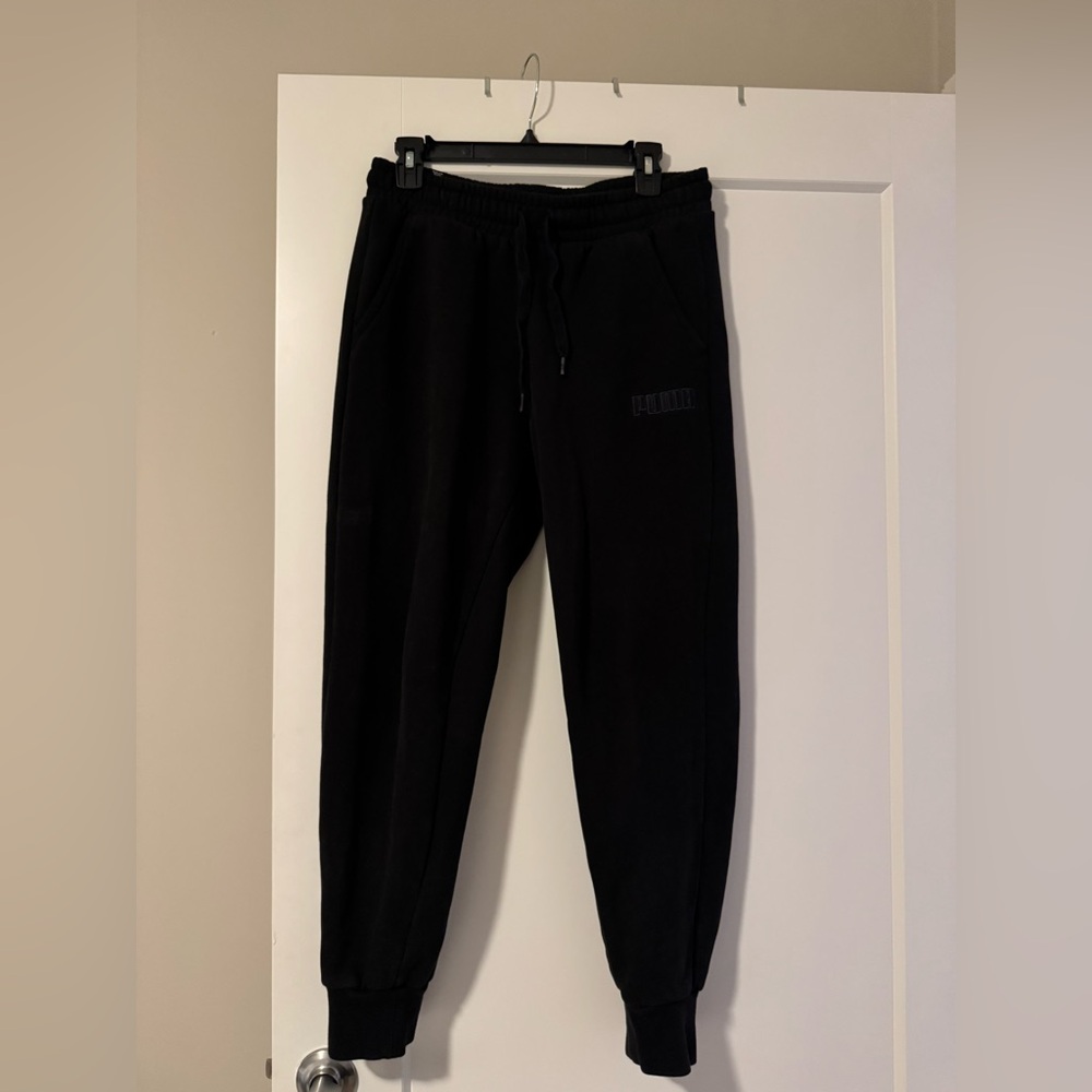 Puma black women’s jogger sweatpants (from Costco)